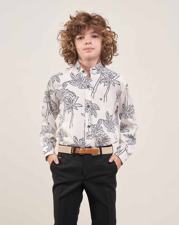 Camisa Sport Fibrana Estampada