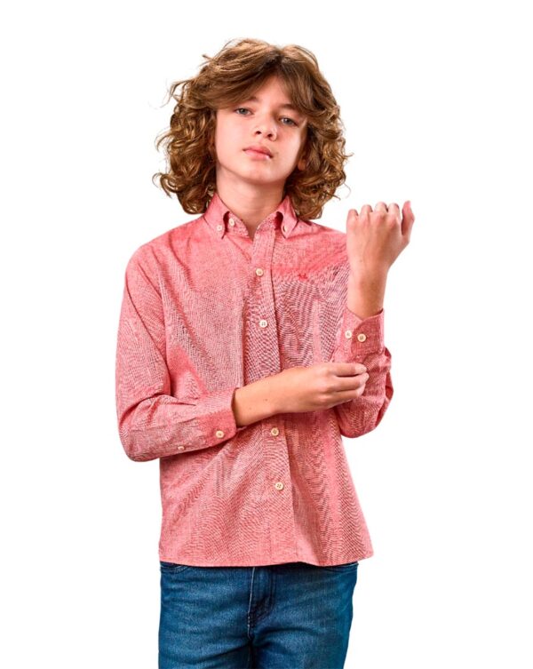 CAMISA JR SPORT CHAMBRE100% ALG UNICO