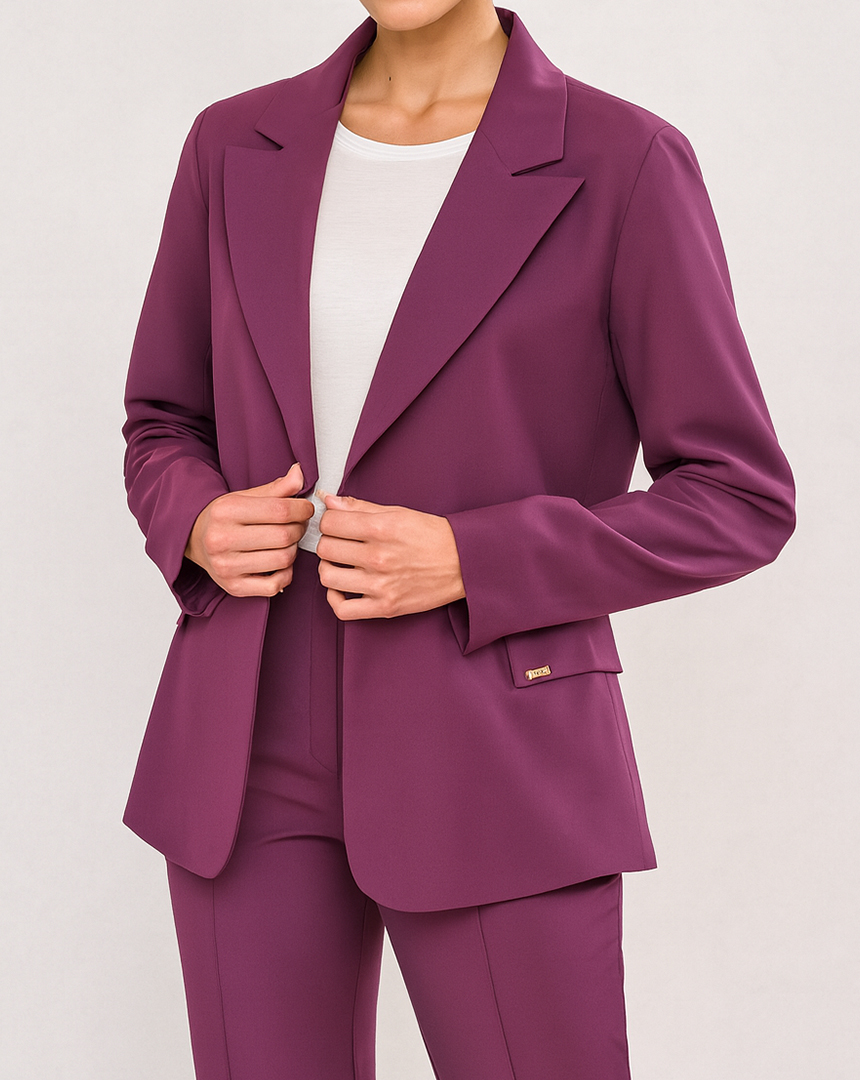 SACO LISO 1 BOTÓN - Imagen 4