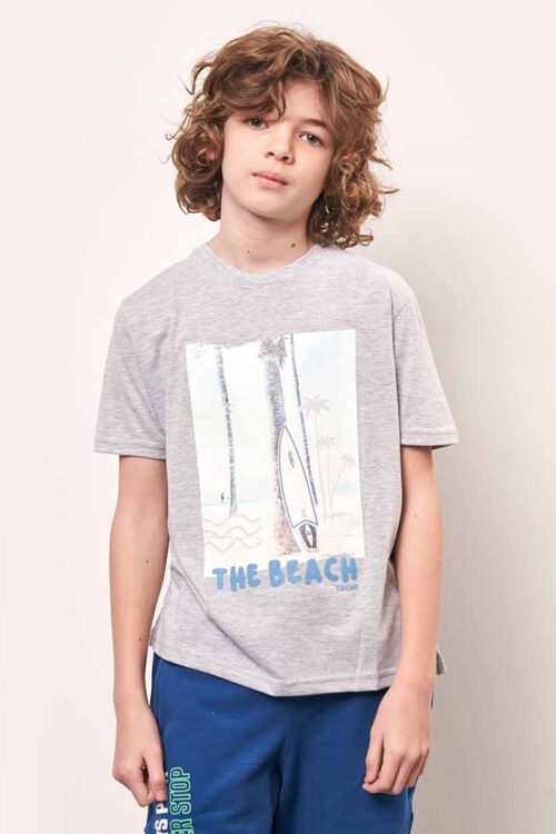 REMERA BEACH CON ESTAMPA CENTRAL