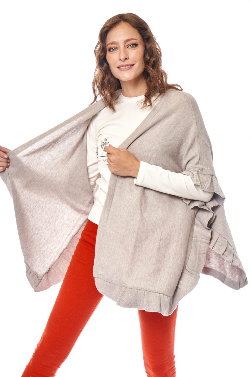 PONCHO TEJIDO PIA - Imagen 2