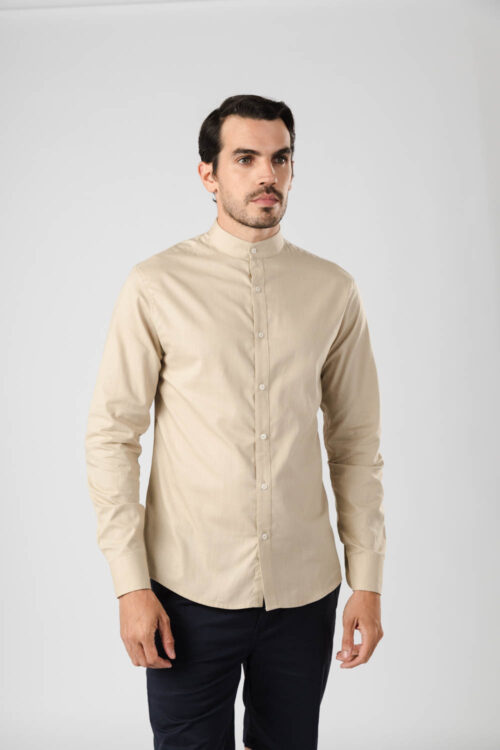 CAMISA CUELLO MAO SLIM FIT