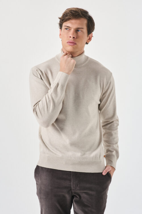 SWEATER POLERA CON SPANDEX