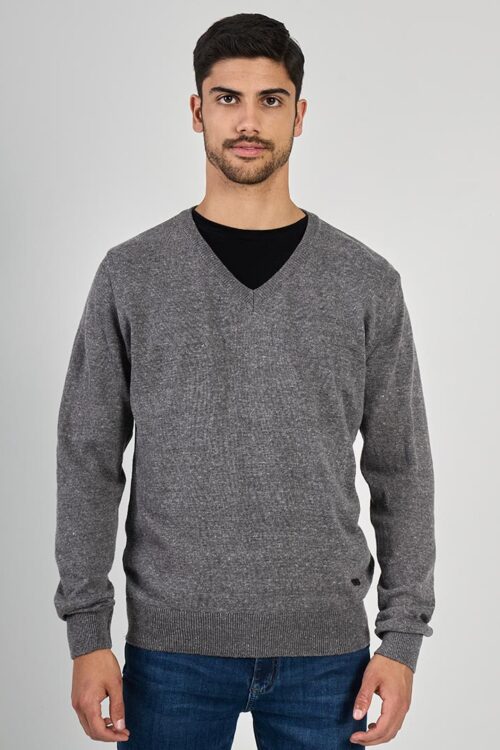 SWEATER ESCOTE V MENGUADO LISO