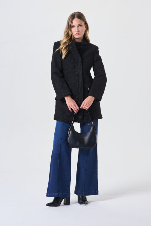 GABAN EN PAÑO BUCLE CON CIERRE