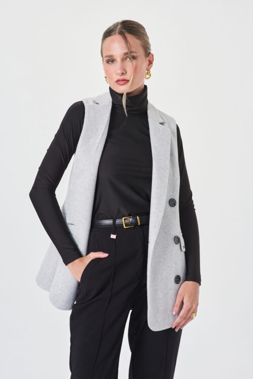 CHALECO EN PAÑO CRUZADO