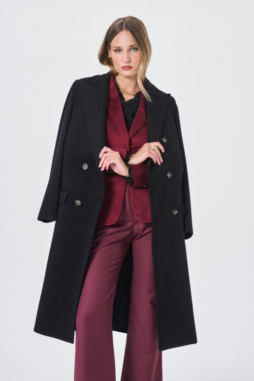 SOBRETODO CRUZADO EN PAÑO LARGO