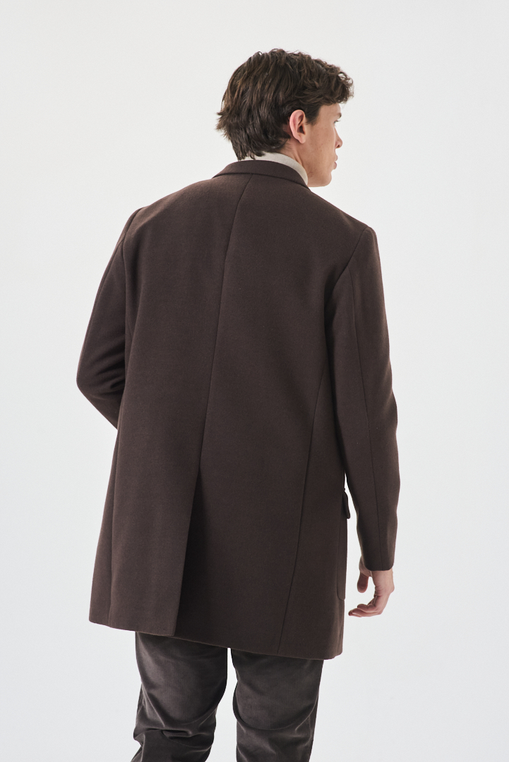 SOBRETODO CRUZADO PAÑO BOLS. PLAQUE - Imagen 3