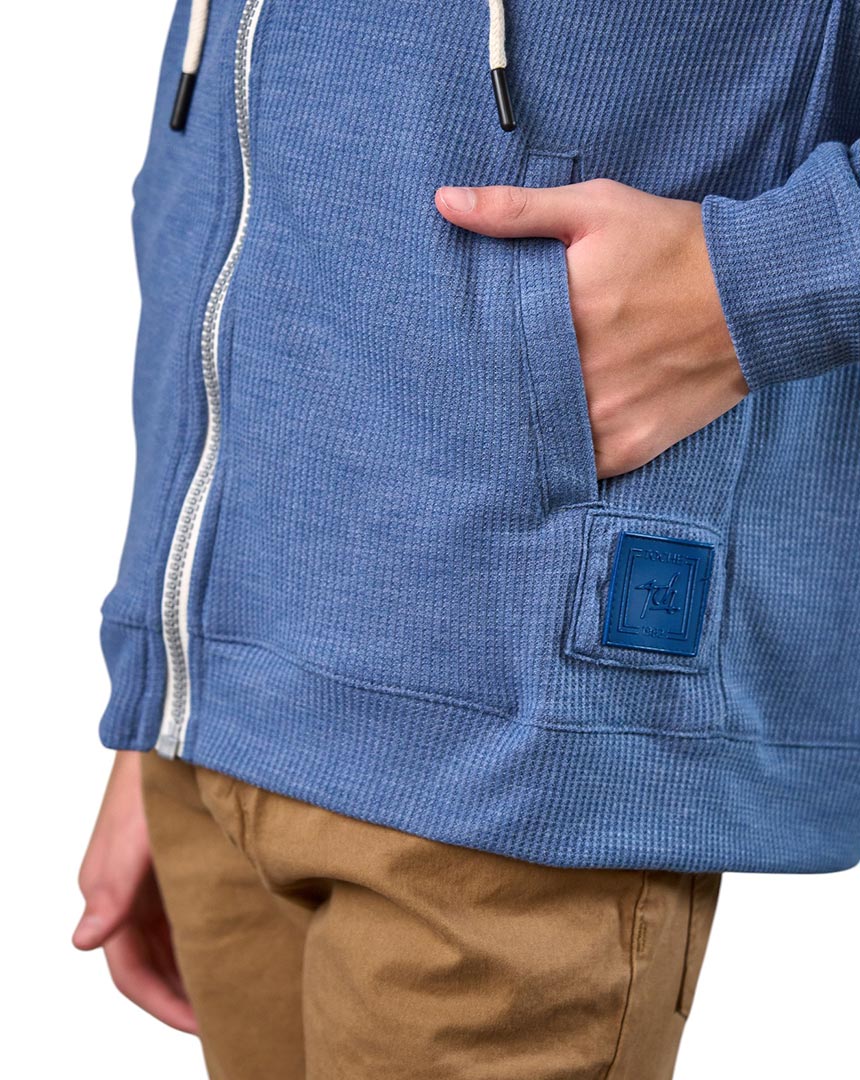 Campera en Waffle con Capucha - Imagen 2