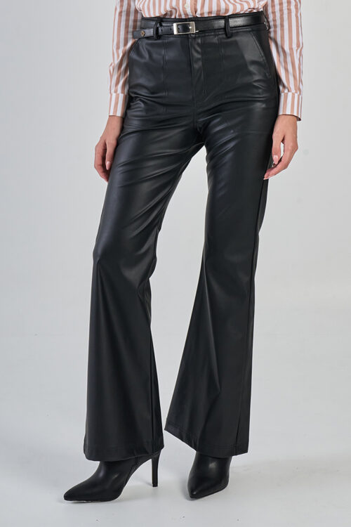 PANTALÓN EN PU TIRO ALTO