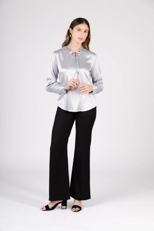 BLUSA EN SATÉN JAQUARD