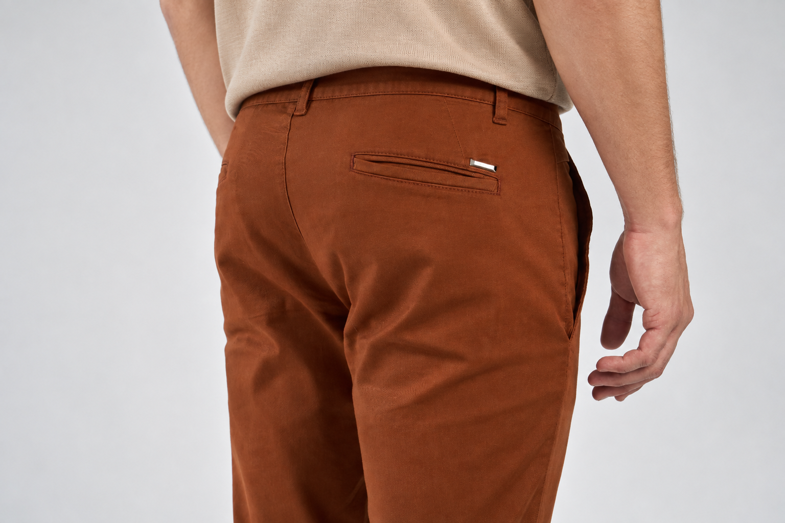 PANTALÓN SPORT SIN PINZA GABARDINA - Imagen 5
