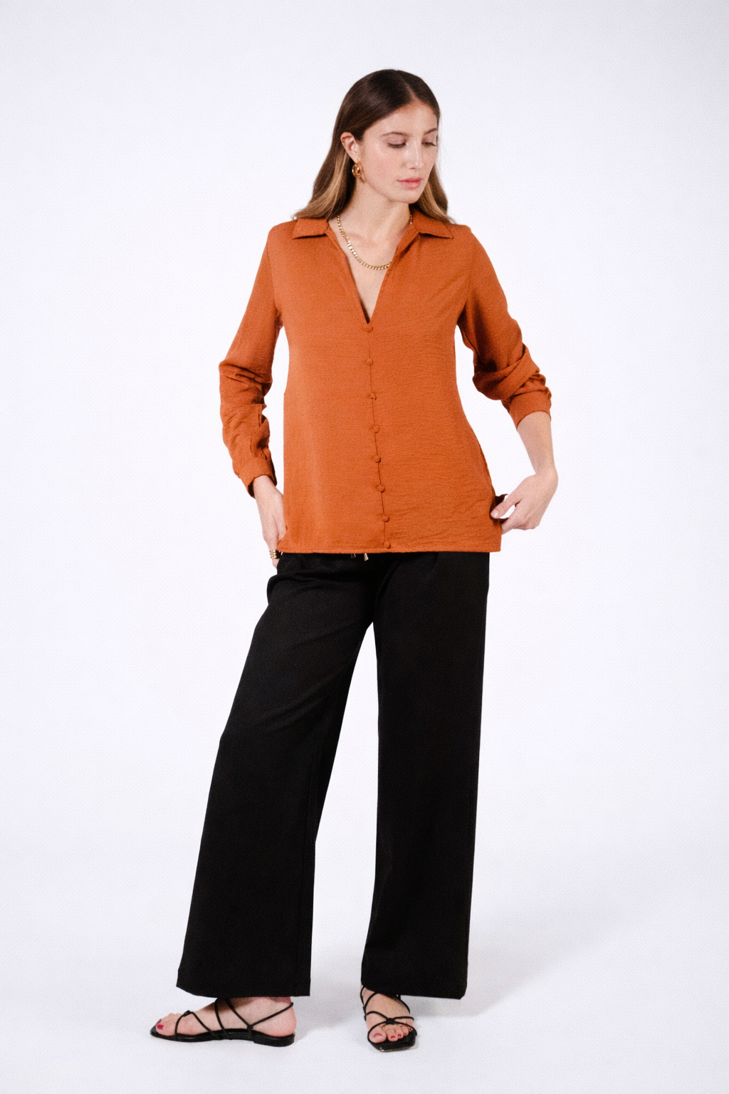 BLUSA MICA CANESU DRAPEADO - Imagen 2