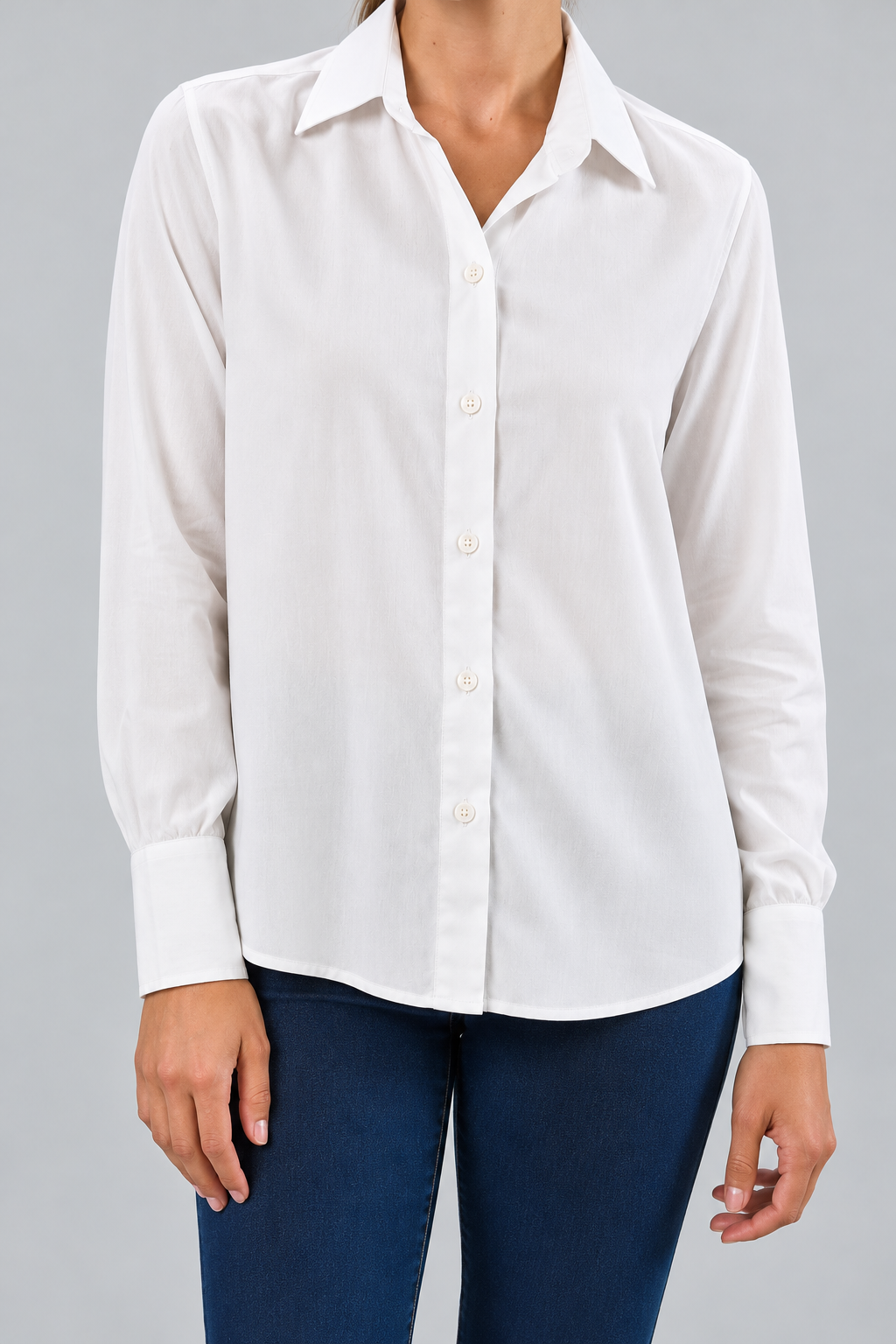 CAMISA LISA FIBRA CHALLIS - Imagen 2