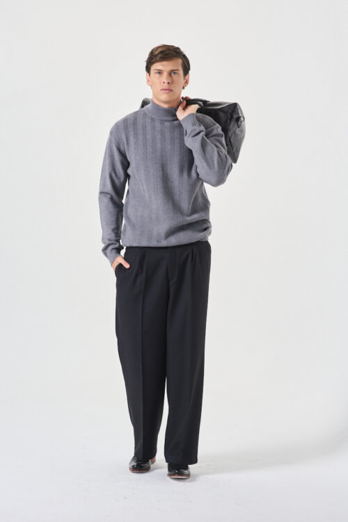 PANTALÓN SARGA VINTAGE CON PINZAS