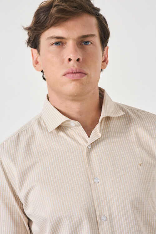 CAMISA MELANGE ftsía. slim fit