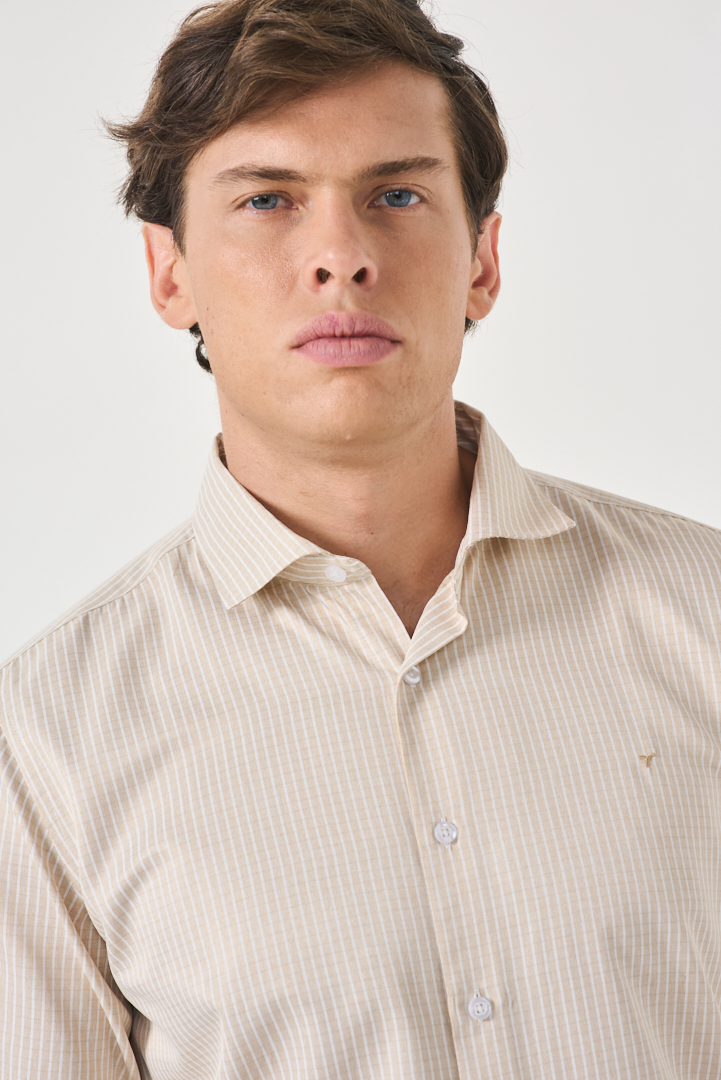 CAMISA MELANGE ftsía. slim fit