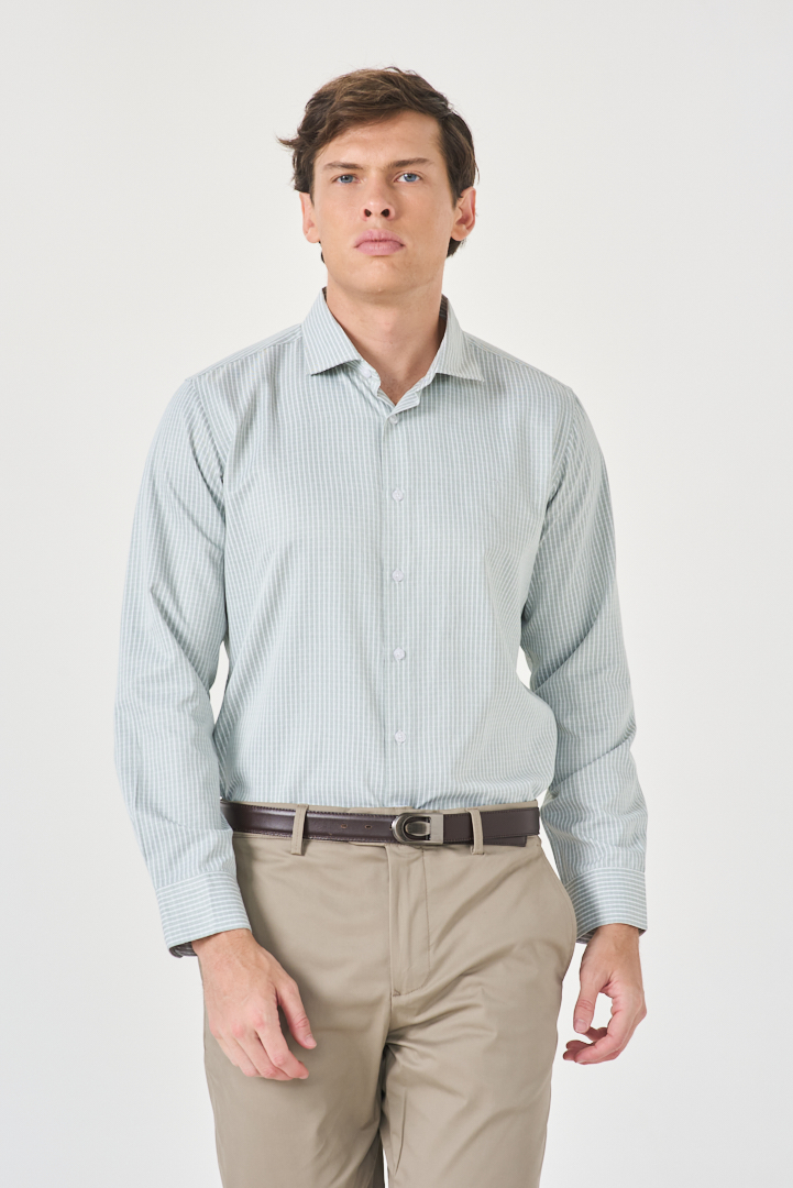 CAMISA MELANGE ftsía. slim fit - Imagen 5
