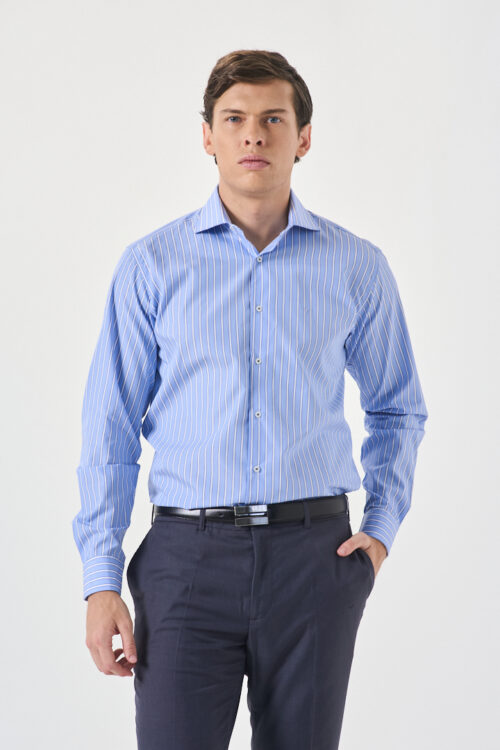 CAMISA RAYA COMBINADA Regular fit