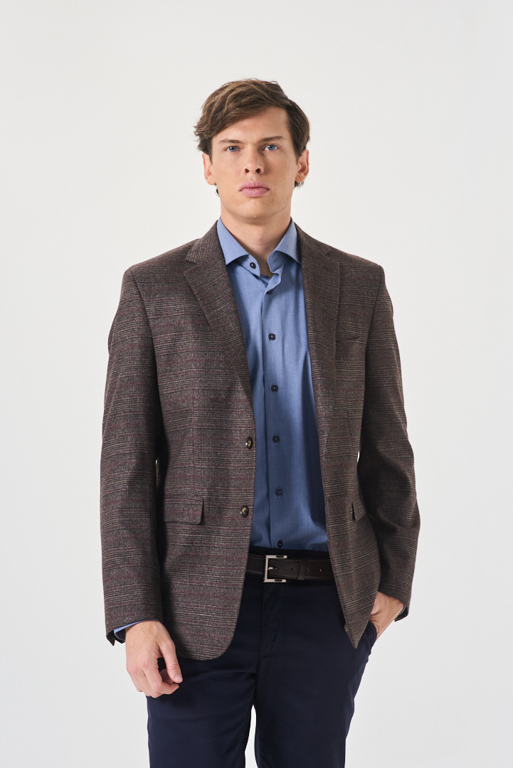 SACO SPORT REGULAR FIT FTSÍA ESCOCES - Imagen 2