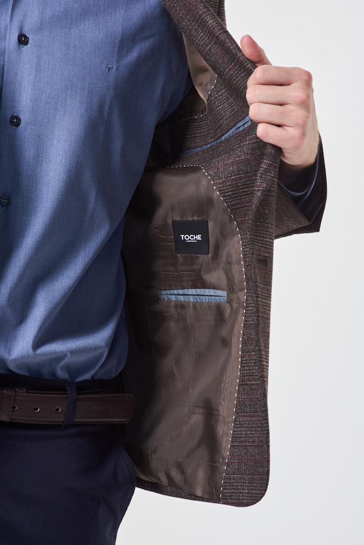 SACO SPORT REGULAR FIT FTSÍA ESCOCES - Imagen 5