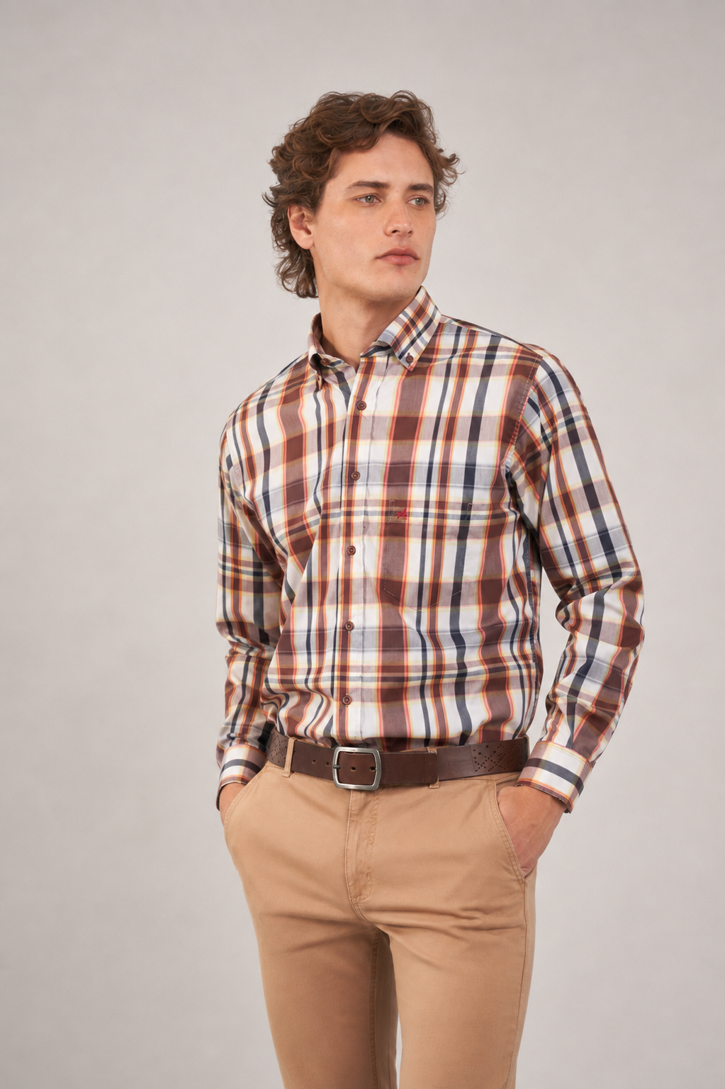 CAMISA STRAUSS ESCOCÉS Regular fit - Imagen 5