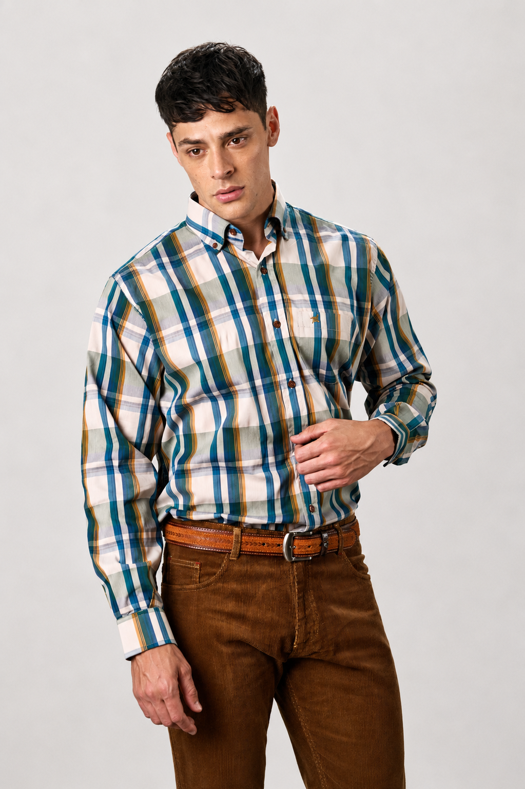 CAMISA STRAUSS ESCOCÉS Regular fit - Imagen 7