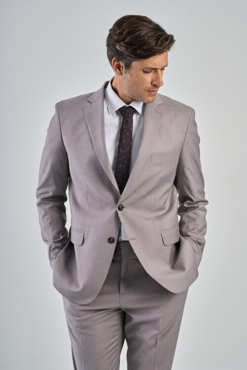 AMBO REG FIT MELANGE SPANDEX 2BOT PANT S/PINZA