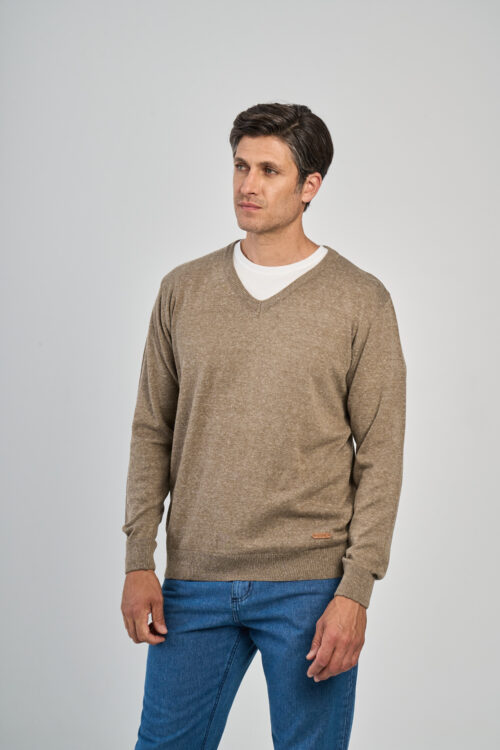 SWEATER ESCOTE V MENGUADO LISO