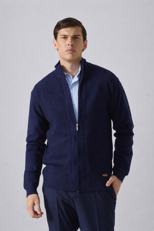 CAMPERA PUNTO DIAGONAL ESPIGADO