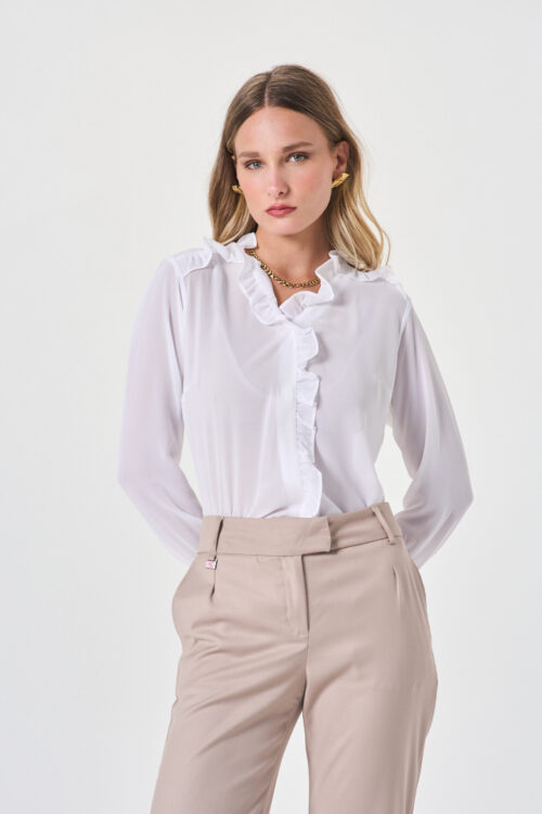 BLUSA GALA CREPE CANESU Y VOLADOS