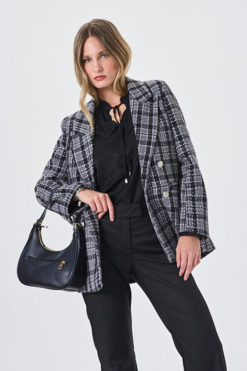 SACO CRUZADO FTSÍA PIEL DE POOL