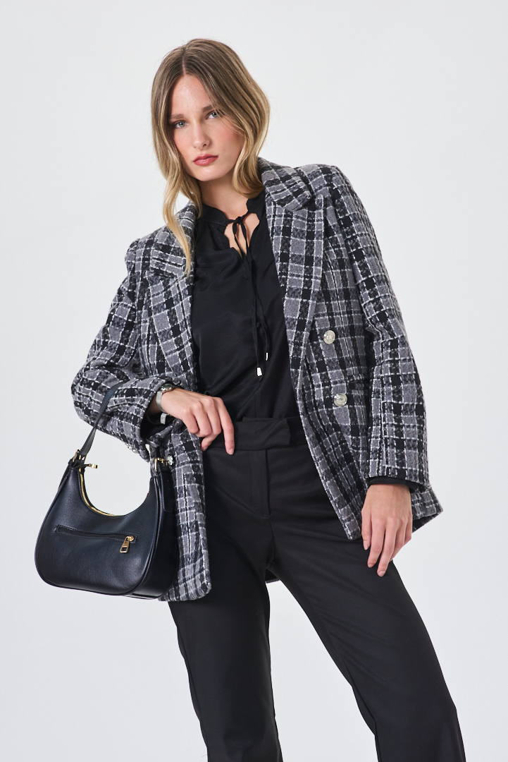 SACO CRUZADO FTSÍA PIEL DE POOL