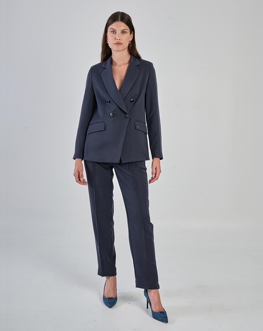 SACO SASTRERO CRUZADO LARGO