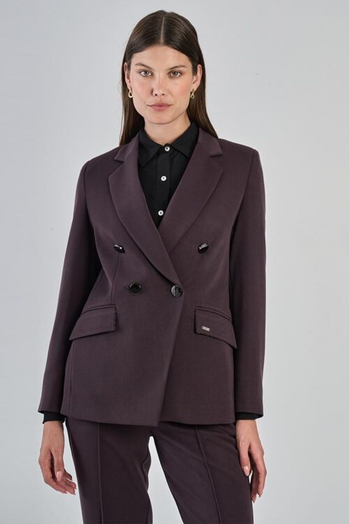 SACO SASTRERO CRUZADO LARGO