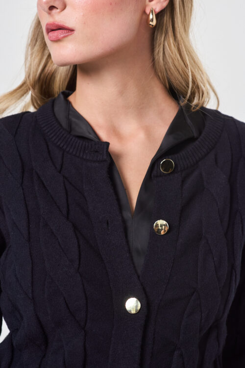 SWEATER CARDIGAN CORTO TRENZA