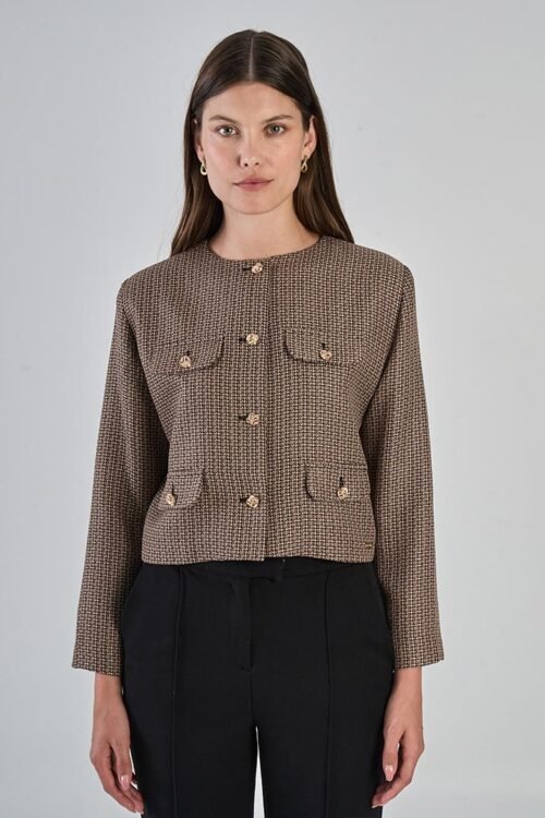 CHAQUETA SASTRERO EMILY FTSÍA BEIGE