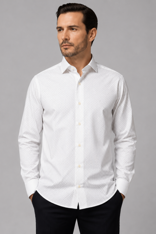 CAMISA NOCHE REGULAR FIT 100% ALGODÓN