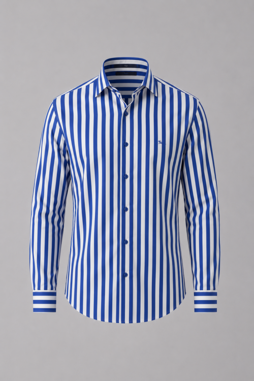 CAMISA POPLIN RAYAS REGULAR FIT