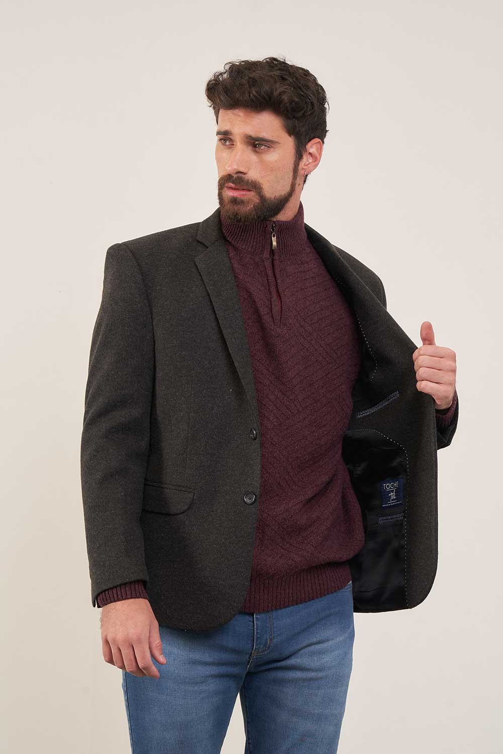 SACO SPORT FANTASÍA PURA LANA - Imagen 2