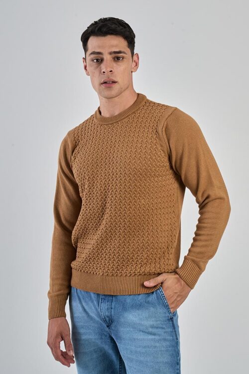 SWEATER CUELLO REDONDO TRENZA