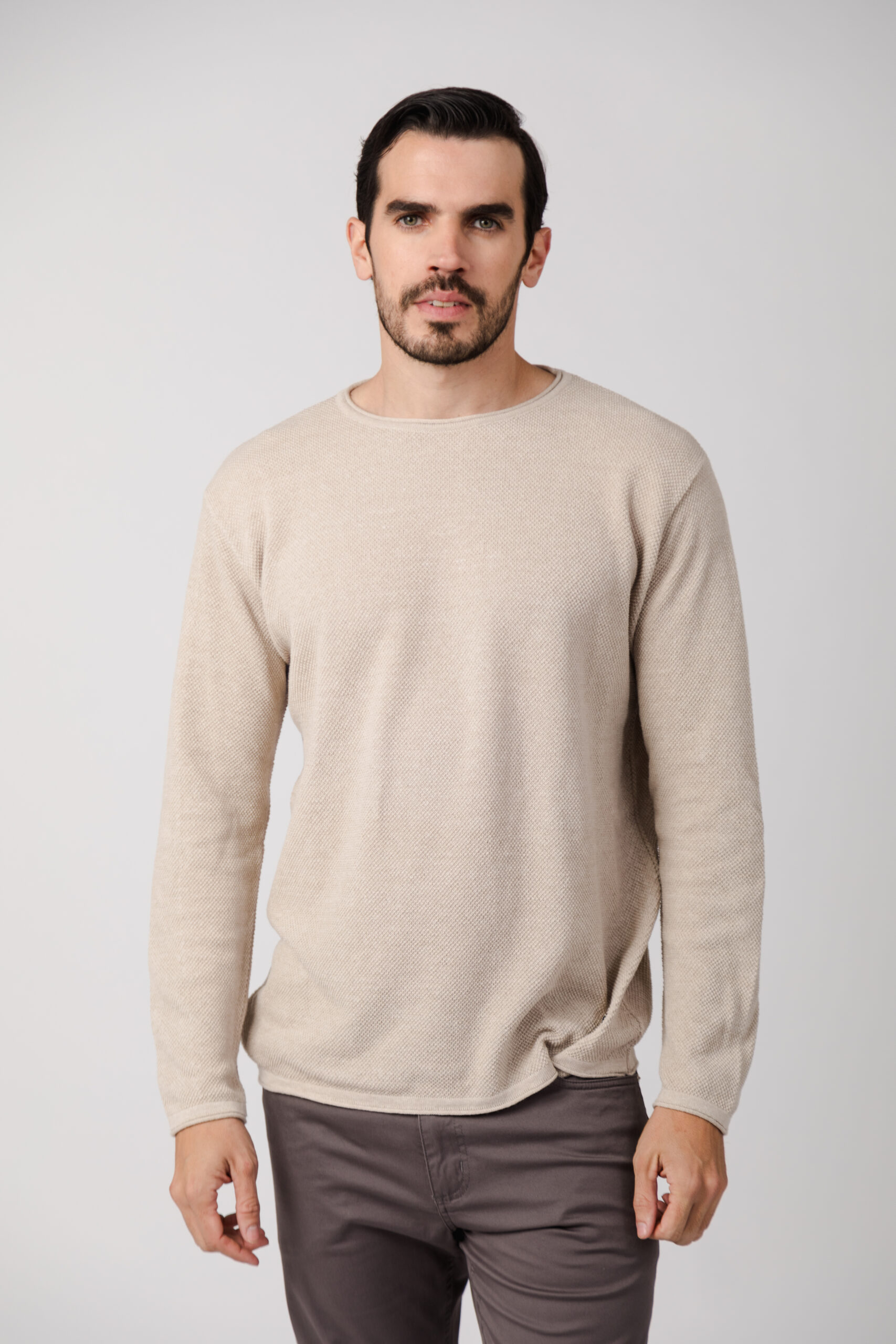 SWEATER CUELLO REDONDO PUNTO TEXTURIZADO