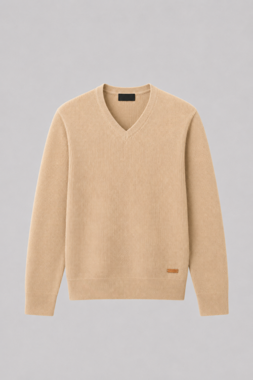 SWEATER ESCOTE V FTSÍA JACQUARD
