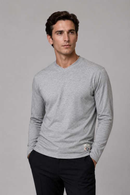 REMERA CUELLO V M-LARGA KILIAM