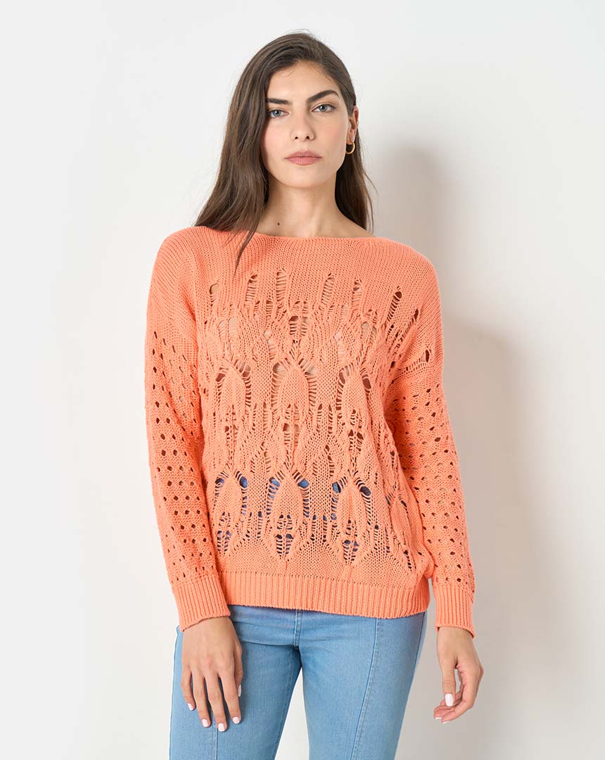 SWEATER ABIERTO CALADO - Imagen 2