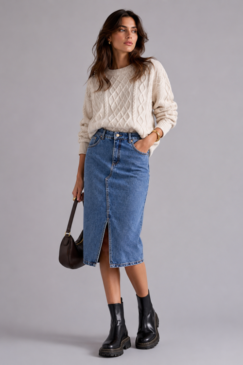 FALDA DENIM LARGA KAIA