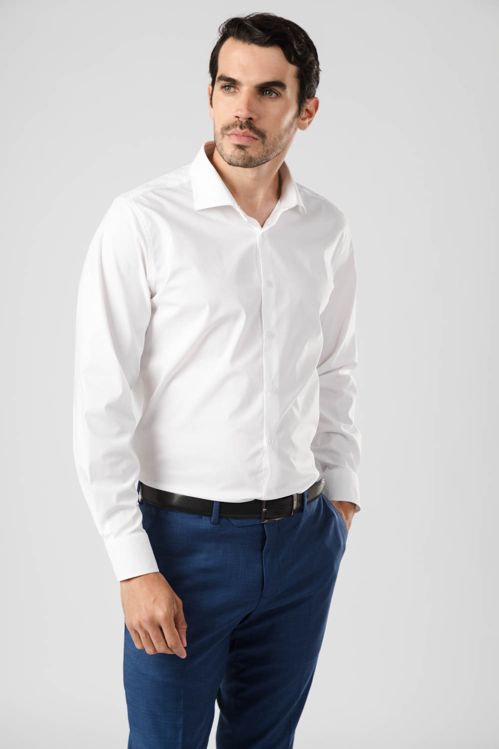 CAMISA POPLIN SPANDEX SLIM FIT - Imagen 2
