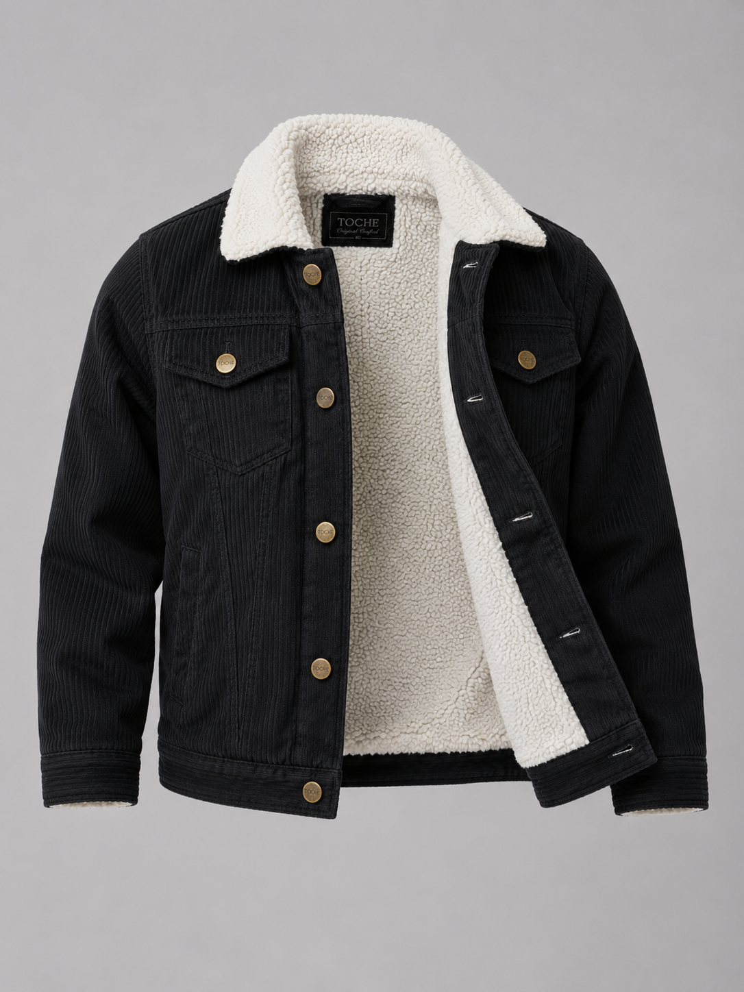 CAMPERA CORDEROY CON CORDERITO - Imagen 3