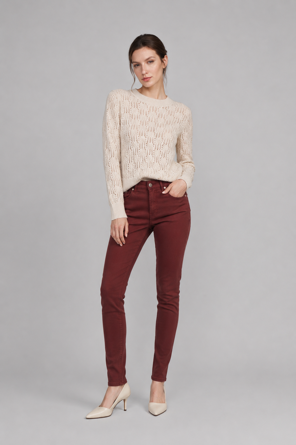 PANTALÓN GABARDINA SPANDEX - Imagen 2
