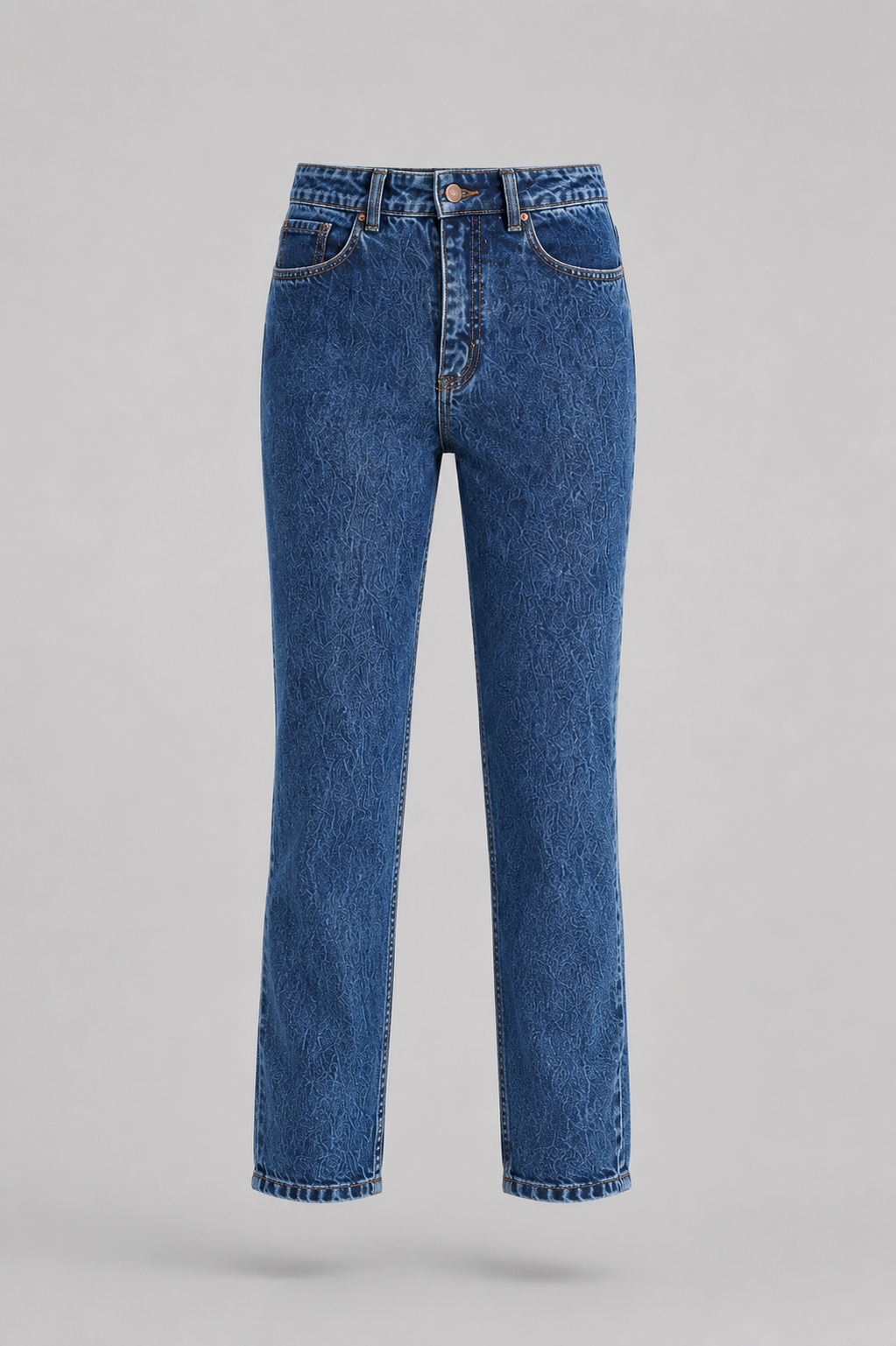 DENIM TIRO ALTO 5 BOLSILLOS